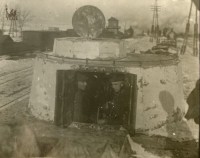 Башня бронепоезда с артиллерийской установкой. Из альбома В.Н. Суходольского