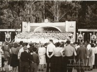 Начало 1950-х Эстрада на центральном круге в парке культуры и отдыха. Фото Владимира Михайлова