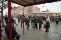 Остановка "Площадь Ленина". Февраль 1998 года