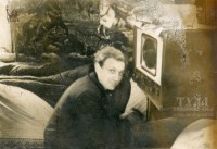 Начало 1960-х. Единственный снимок в интерьере будки. Юрий Сарычев.