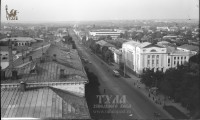 Июль 1971 года. Вид на пр. Ленина с крыши здания Облсовпрофа