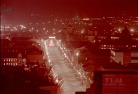 1976 год. Ночной вид на проспект Ленина.