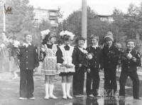 1983 год. Выпускники детсада №33 в Криволучье. Из архива Владимира Елистратова.