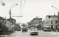 1967 год. Проспект Ленина в районе перекрестка с ул. Советской