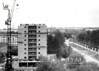 Начало 1970-х Ул. Первомайская. Вид на строящееся здание №28.