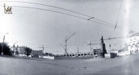 Строительство «Белого дома» Пл. Челюскинцев. 1976 год. Фото Альберта Зорина