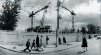 Строительство «Белого дома» Вид от ул. Советской. 1976 год. Фото Альберта Зорина