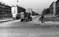 1960-е годы. Улица Металлургов от Театрального переулка. Фото из архива Владимира Лаптева. 