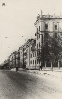 1950-е. Начало ул. Металлургов в р-не ул. Доватора. Из музея ОАО «Тулачермет».