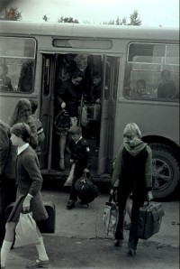 Август 1982. Из старых добрых ЛиАЗов - в лагерь. Фото Владимира Белтова.