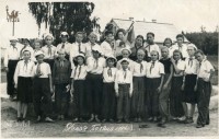 1954 год. Один из отрядов лагеря