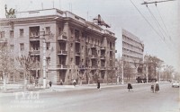 Май 1970 года. Строительство здания Облсовпроф  пр. Ленина, 46