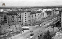 1967 год. Вид на перекресток Первомайская/пр. Ленина. Фото из коллекции Владимира Щербакова