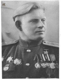 Выпускник школы, герой Советского союза А.А. Рогожин