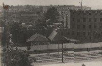 Вид на стройку и тюрьму с крыши дома по ул. Коммунаров.