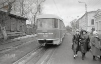 1987 год. Трамвайная остановка "ТЮЗ". Фото Владимира Белтова