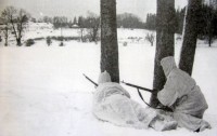 Зима 1941. Наши разведчики в Ясной Поляне.