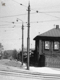 Апрель 1972 года. Перекресток улиц Марата и Плеханова в сторону Кировского поселка