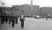 30 мая 1976 года. Парад стройотрядов на пл. Победы