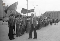 30 мая 1976 года. Парад стройотрядов на пл. Победы