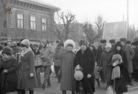 7 Ноября 1982 года. Чулково. Демонстрация на перекрестке ул. Марата и Мичурина