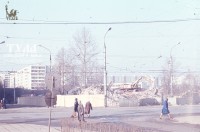 Весна 1989 года. Снос старого дома-утюга на пл. Восстания