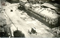 Вид на Посольскую улицу с колокольни Спасо-Преображенского храма. Из коллекции Аллы Суровой