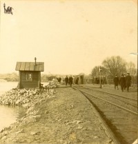Ж/д мост через реку Тулицу. Из коллекции Михаила Тенцера.