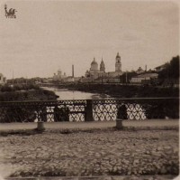 Вид с моста от Оружейного завода. Из коллекции Андрея Леонтьева.