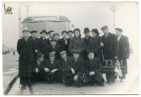 1950-е годы. Пассажиры автобусного рейса Тула-Москва.