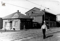 1950-е. Угол ул. Вересаева и Красноармейской. Из коллекции Александра Наумова.