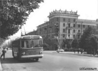 1960-е. Троллейбус на пр. Ленина